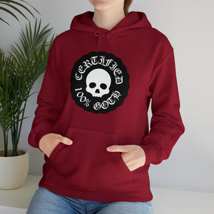CERTIFIED 100% GOTH Unisex Heavy Blend™ Hooded Sweatshirt - Black