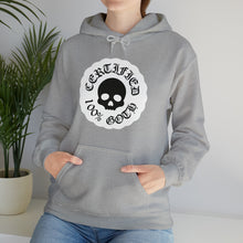 Load image into Gallery viewer, CERTIFIED 100% GOTH Unisex Heavy Blend™ Hooded Sweatshirt - White Variant