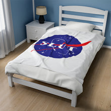 Load image into Gallery viewer, Space Slut Velveteen Plush Blanket