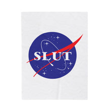 Load image into Gallery viewer, Space Slut Velveteen Plush Blanket