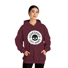 Load image into Gallery viewer, CERTIFIED 100% GOTH Unisex Heavy Blend™ Hooded Sweatshirt - White Variant