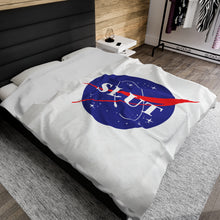 Load image into Gallery viewer, Space Slut Velveteen Plush Blanket