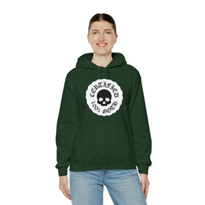 CERTIFIED 100% GOTH Unisex Heavy Blend™ Hooded Sweatshirt - White Variant