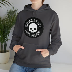 CERTIFIED 100% GOTH Unisex Heavy Blend™ Hooded Sweatshirt - Black