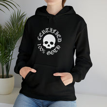 Load image into Gallery viewer, CERTIFIED 100% GOTH Unisex Heavy Blend™ Hooded Sweatshirt - Black