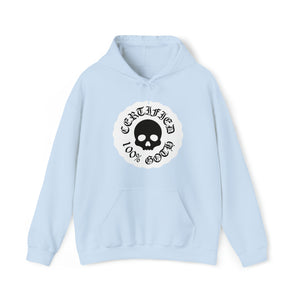 CERTIFIED 100% GOTH Unisex Heavy Blend™ Hooded Sweatshirt - White Variant