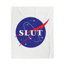 Load image into Gallery viewer, Space Slut Velveteen Plush Blanket