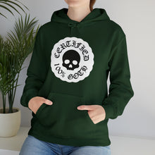 Load image into Gallery viewer, CERTIFIED 100% GOTH Unisex Heavy Blend™ Hooded Sweatshirt - White Variant