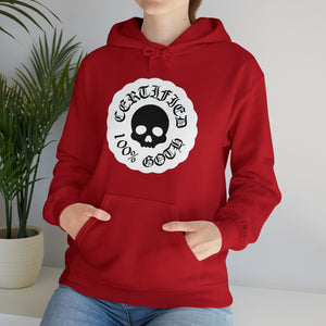 CERTIFIED 100% GOTH Unisex Heavy Blend™ Hooded Sweatshirt - White Variant