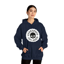 Load image into Gallery viewer, CERTIFIED 100% GOTH Unisex Heavy Blend™ Hooded Sweatshirt - White Variant