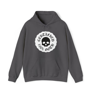 CERTIFIED 100% GOTH Unisex Heavy Blend™ Hooded Sweatshirt - White Variant