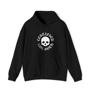 CERTIFIED 100% GOTH Unisex Heavy Blend™ Hooded Sweatshirt - Black