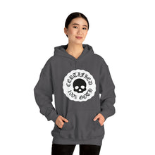 Load image into Gallery viewer, CERTIFIED 100% GOTH Unisex Heavy Blend™ Hooded Sweatshirt - White Variant