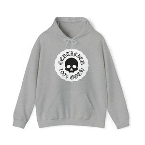 CERTIFIED 100% GOTH Unisex Heavy Blend™ Hooded Sweatshirt - White Variant