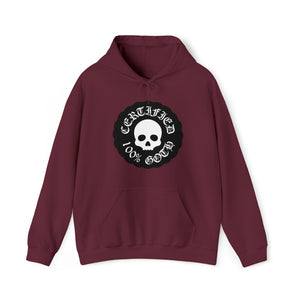 CERTIFIED 100% GOTH Unisex Heavy Blend™ Hooded Sweatshirt - Black