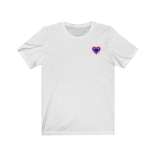 Load image into Gallery viewer, Omnisexual Pride Heart Unisex Jersey Short Sleeve Tee
