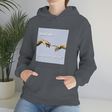 Load image into Gallery viewer, &quot;What if We Recreated the Creation of Adam by Leonardo Da Vinci...and We Were Both Boys?&quot; Unisex Heavy Blend™ Hooded Sweatshirt