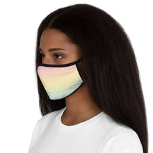 Load image into Gallery viewer, Pastel Pansexual Pride Gradient Flag Fitted Polyester Face Mask