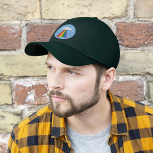 UFO Rainbow Beam Unisex Twill Hat