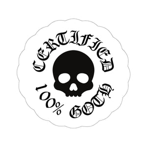 CERTIFIED 100% GOTH Kiss-Cut Stickers - Frost