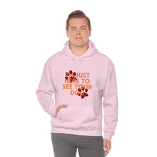 Load image into Gallery viewer, I&#39;m Just Here to See Your Dog Unisex Heavy Blend™ Hooded Sweatshirt