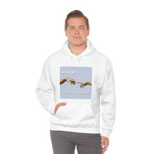 Load image into Gallery viewer, &quot;What if We Recreated the Creation of Adam by Leonardo Da Vinci...and We Were Both Boys?&quot; Unisex Heavy Blend™ Hooded Sweatshirt