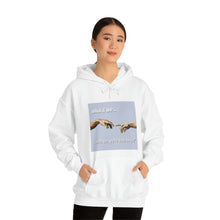 Load image into Gallery viewer, &quot;What if We Recreated the Creation of Adam by Leonardo Da Vinci...and We Were Both Boys?&quot; Unisex Heavy Blend™ Hooded Sweatshirt