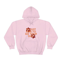 Load image into Gallery viewer, I&#39;m Just Here to See Your Dog Unisex Heavy Blend™ Hooded Sweatshirt