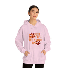 Load image into Gallery viewer, I&#39;m Just Here to See Your Dog Unisex Heavy Blend™ Hooded Sweatshirt