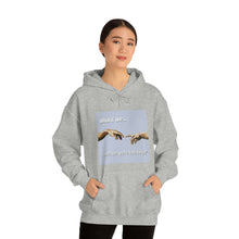 Load image into Gallery viewer, &quot;What if We Recreated the Creation of Adam by Leonardo Da Vinci...and We Were Both Boys?&quot; Unisex Heavy Blend™ Hooded Sweatshirt