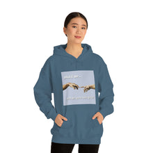 Load image into Gallery viewer, &quot;What if We Recreated the Creation of Adam by Leonardo Da Vinci...and We Were Both Girls?&quot; Unisex Heavy Blend™ Hooded Sweatshirt