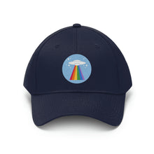 Load image into Gallery viewer, UFO Rainbow Beam Unisex Twill Hat