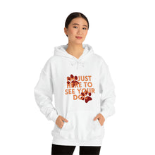 Load image into Gallery viewer, I&#39;m Just Here to See Your Dog Unisex Heavy Blend™ Hooded Sweatshirt