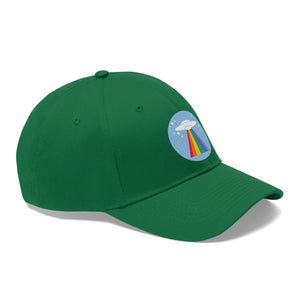 UFO Rainbow Beam Unisex Twill Hat