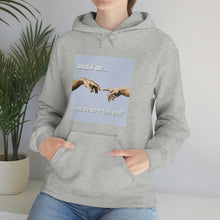 Load image into Gallery viewer, &quot;What if We Recreated the Creation of Adam by Leonardo Da Vinci...and We Were Both Boys?&quot; Unisex Heavy Blend™ Hooded Sweatshirt