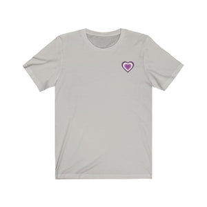 Queer Chevron Pride Heart Unisex Jersey Short Sleeve Tee