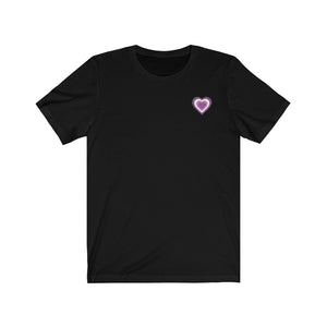 Queer Chevron Pride Heart Unisex Jersey Short Sleeve Tee