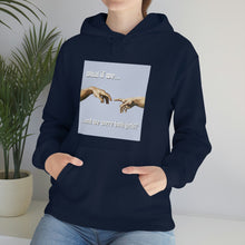 Load image into Gallery viewer, &quot;What if We Recreated the Creation of Adam by Leonardo Da Vinci...and We Were Both Girls?&quot; Unisex Heavy Blend™ Hooded Sweatshirt