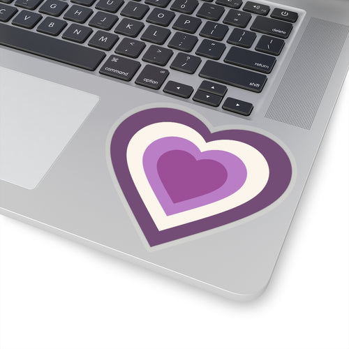 Queer Pride Heart Kiss-Cut Stickers