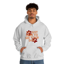 Load image into Gallery viewer, I&#39;m Just Here to See Your Dog Unisex Heavy Blend™ Hooded Sweatshirt