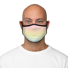 Load image into Gallery viewer, Pastel Pansexual Pride Gradient Flag Fitted Polyester Face Mask