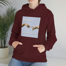 Load image into Gallery viewer, &quot;What if We Recreated the Creation of Adam by Leonardo Da Vinci...and We Were Both Boys?&quot; Unisex Heavy Blend™ Hooded Sweatshirt