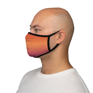 Lesbian Pride Gradient Flag Fitted Polyester Face Mask