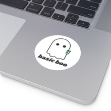 Load image into Gallery viewer, Basic Boo Round Vinyl Stickers - Frost