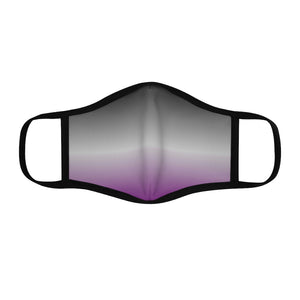 Asexual Pride Gradient Flag Fitted Polyester Face Mask