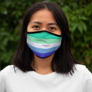 Gay Pride Flag Fitted Polyester Face Mask