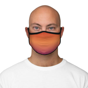 Lesbian Pride Gradient Flag Fitted Polyester Face Mask