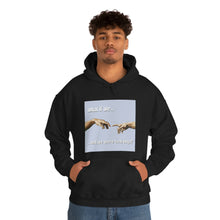 Load image into Gallery viewer, &quot;What if We Recreated the Creation of Adam by Leonardo Da Vinci...and We Were Both Boys?&quot; Unisex Heavy Blend™ Hooded Sweatshirt