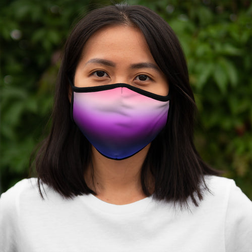 Genderfluid Pride Gradient Flag Fitted Polyester Face Mask