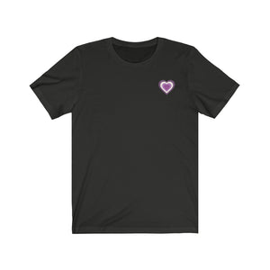 Queer Chevron Pride Heart Unisex Jersey Short Sleeve Tee